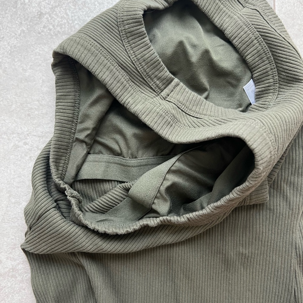 Fabletics Olive Ribbed Tank Top - Picture 6 of 6